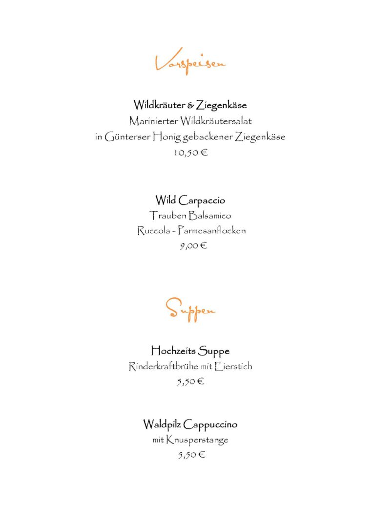 a la carte 1 10-2026
